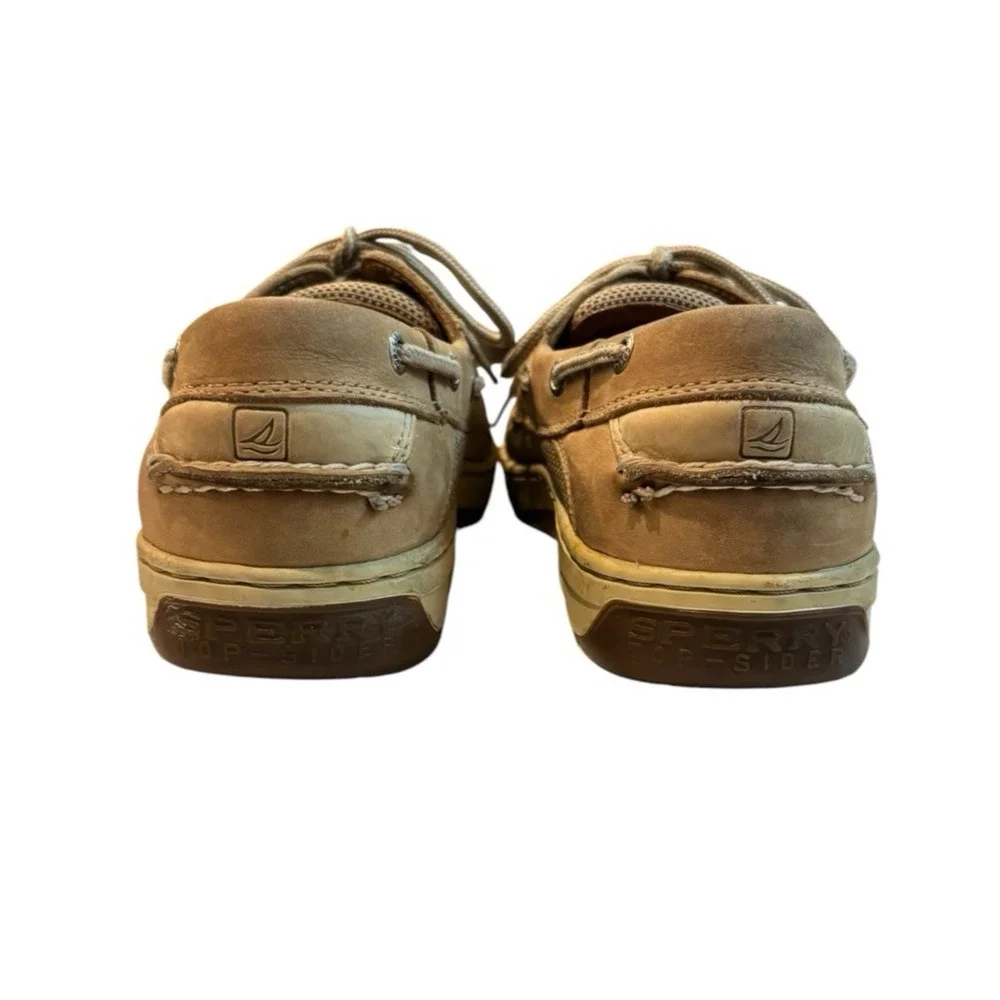 Sperry Top-Sider Men’s Brown Leather Boat Shoes Lace Up US 9M 0799023